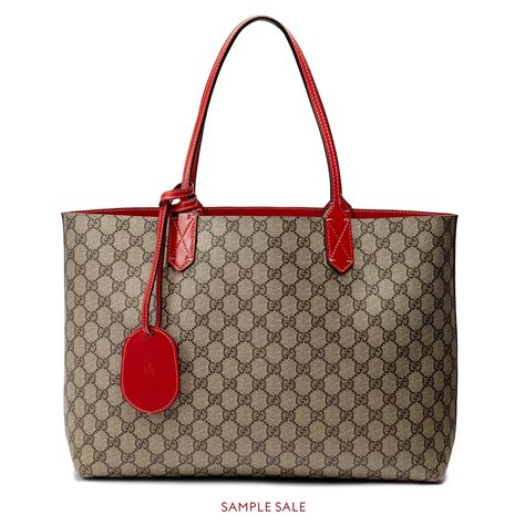 gucci reversible gg medium tote|Gucci tote with zipper.